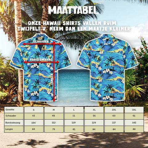 Tropisch Hawaii Blauw