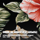 Hawaii shirt Hibiscus Zwart, gemaakt in Honolulu, Hawaii