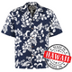  Hawaii-Hemd Hawaii-Blumen blau
