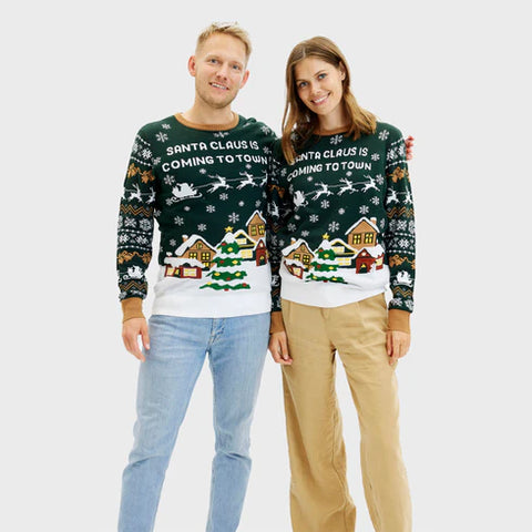 Santa Claus Is Coming To Town mit Lichtern