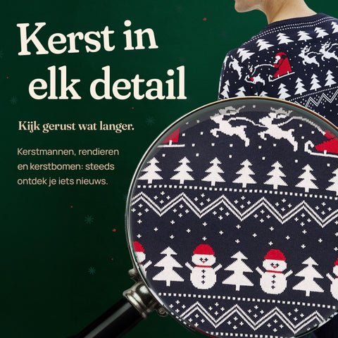 Details van Stijlvol Kerst: kerstmannen, rendieren en kerstbomen