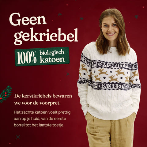 Traditioneel & Stijlvol Wit: geen gekriebel, 100% biologisch katoen
